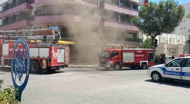 Nazilli de otel yangını panikletti