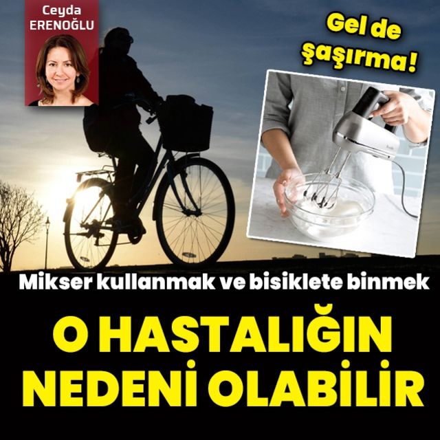 Mikser kullanmak ve bisiklete binmek fiziksel ürtiker nedeni olabilir