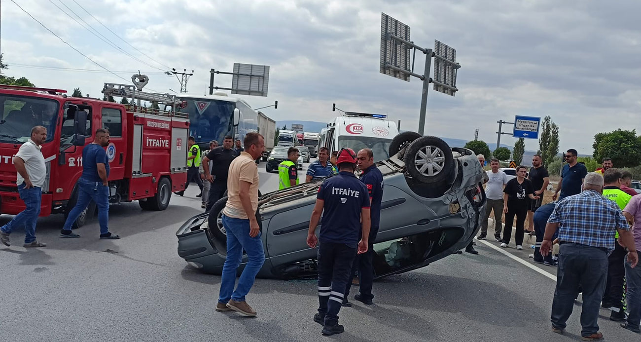 Amasyada trafik kazası 1 ölü 8 yaralı