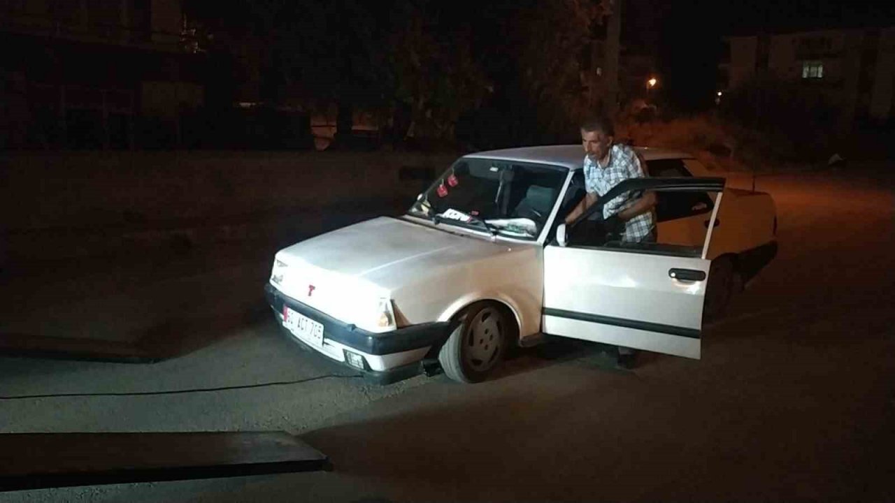 Çorumda polisten kaçan alkollü sürücü kaza yapınca yakalandı