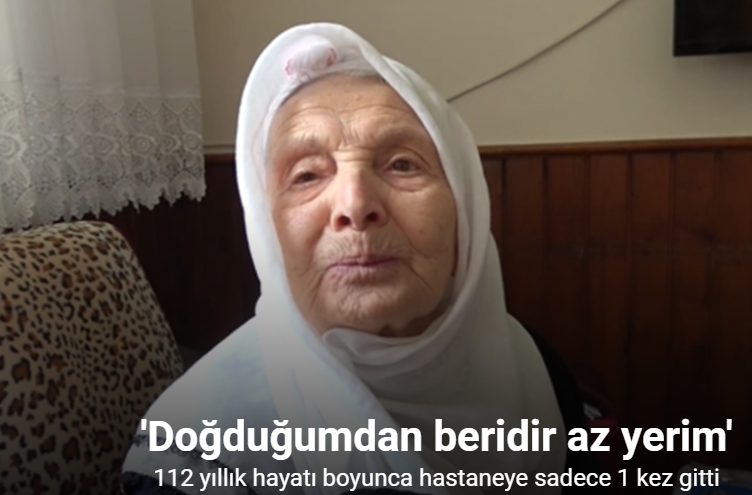 112 yıllık hayatı boyunca hastaneye sadece 1 kez gitti