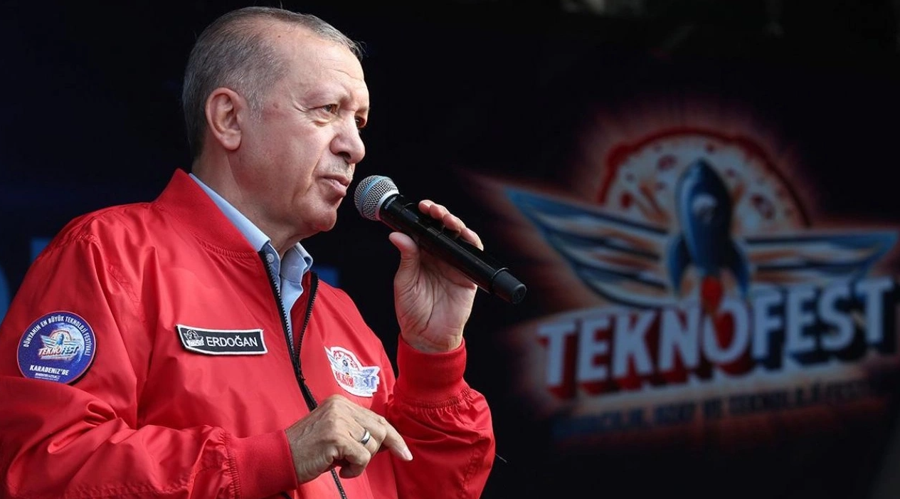 Cumhurbaşkanı Erdoğan Teknofest için İzmirde