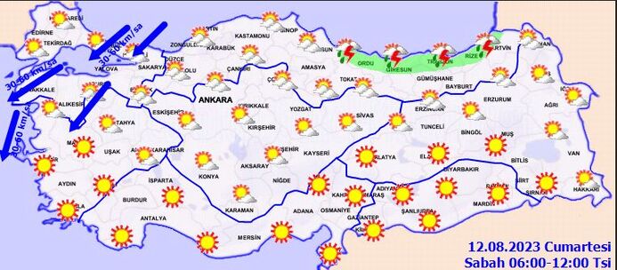 Meteoroloji den önemli uyarı! Bir bölgede şiddetli sağanak