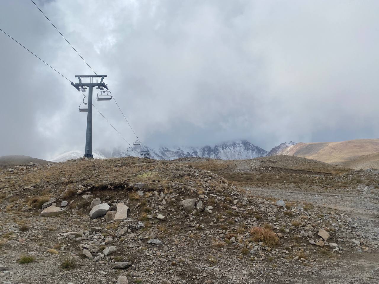 Erciyes Dağına mevsimin ilk karı düştü